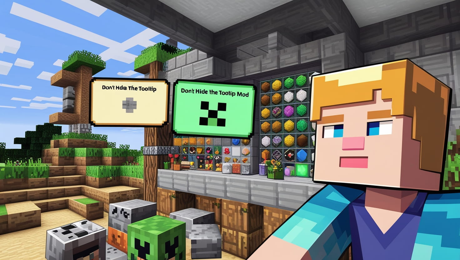 Don’t Hide The Tooltip Mod (1.21.11, 1.20.6) – Always Shows Item Tooltips